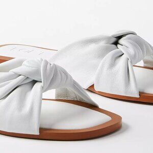 White Knotted sandals